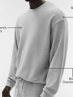 ALO Men's Chill Crewneck - Light Gray